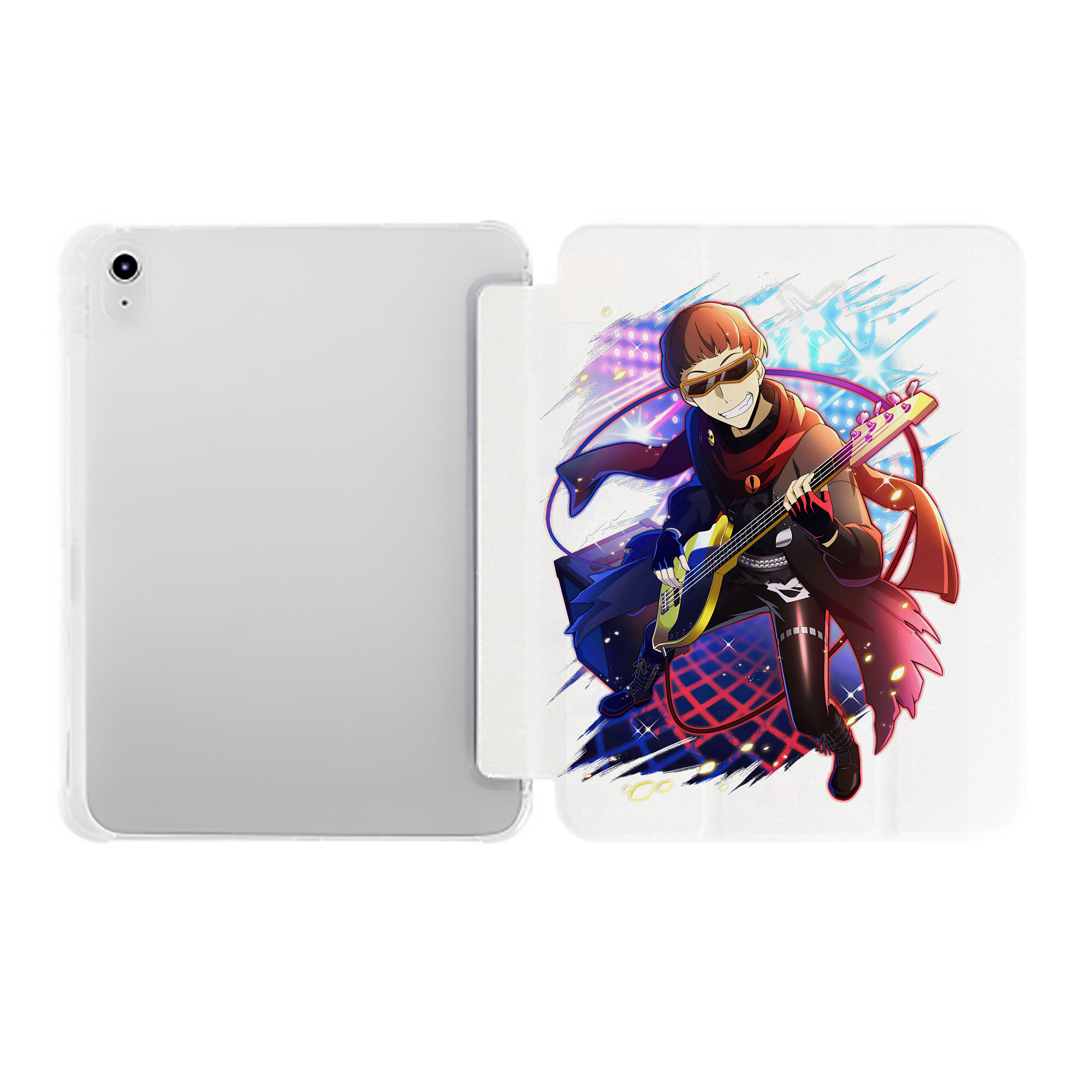 （画像用） 文豪ストレイドッグス Bungo Stray Dogs IPad ケース ペン収納付き 三つ折りスタンド PUレザー×シリコン 対応機種9.5/10.5/10.9インチ